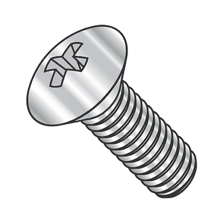 Usa Industrials #6-32 x 1/4 in Phillips Oval Machine Screw, Plain 18-8 Stainless Steel BULK-SCRW-1199